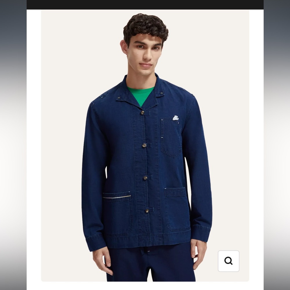 Scotch & Soda Linen Blended Overshirt